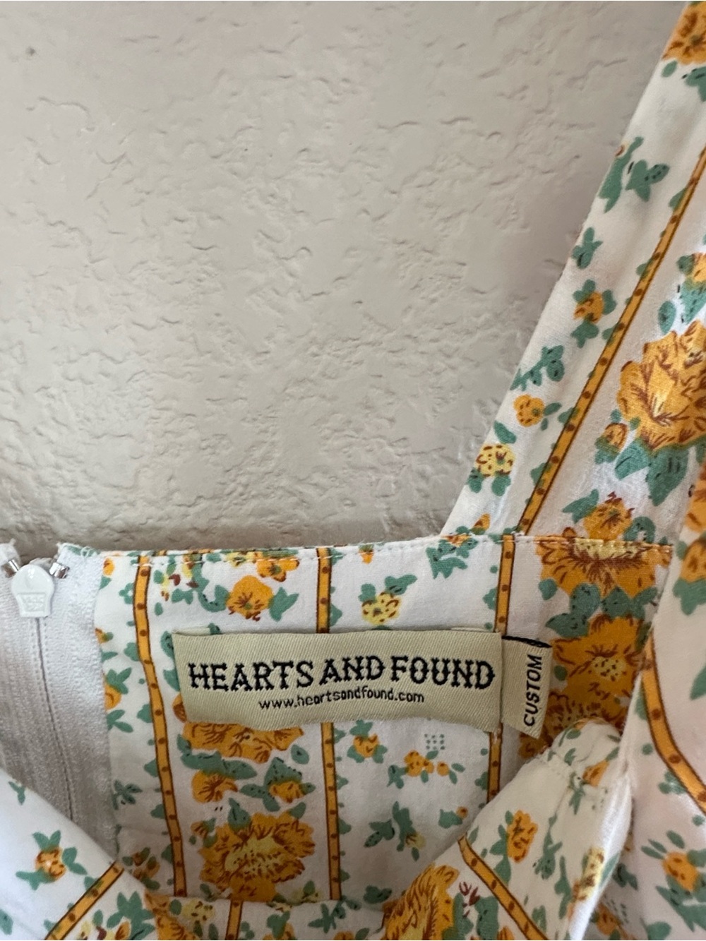 Yellow Floral Tie-Shoulder Sundress - Picture 6 of 7